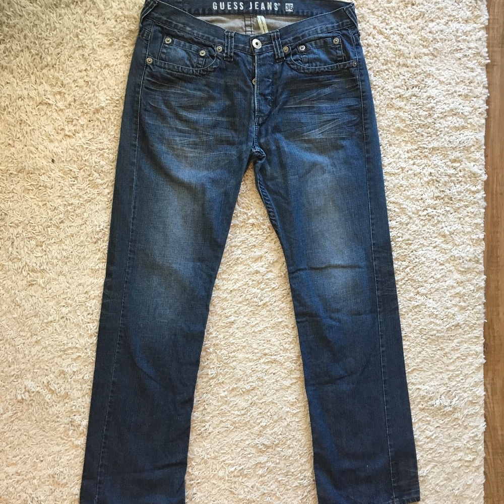 GUESS - Pasadena Men's Straight-leg Jeans (36x34)